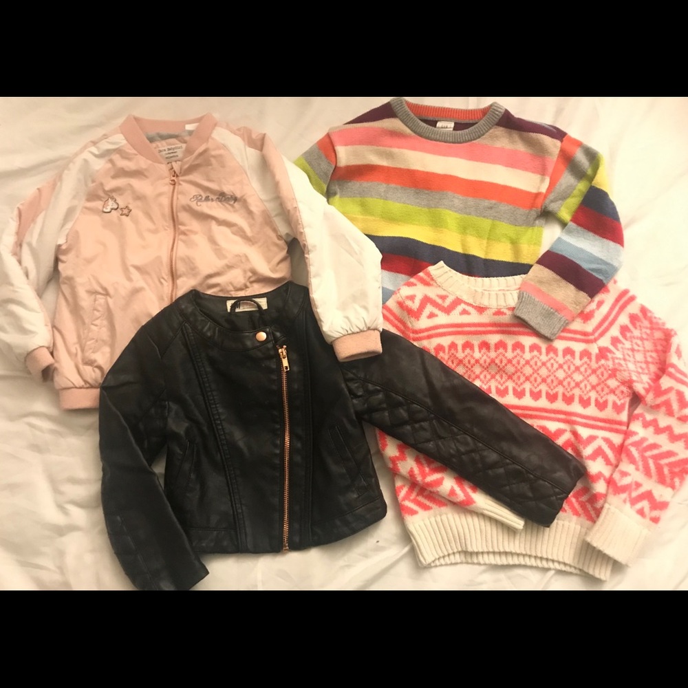 Zara, Baby Gap & H & M Jacket & sweatshirts sz 3-4